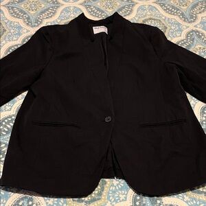 Old Navy Classic Black Women's Blazer Large One Button Two pockets